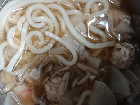 大根キノコ煮込みうどん